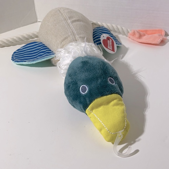 Boots & Barkley Dog Gray Duck Tug Cuddle Plush Dog Toy Wrope Poshmark